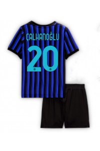Fotbalové Dres Inter Milan Hakan Calhanoglu #20 Dětské Domácí Oblečení 2025-26 Krátký Rukáv (+ trenýrky)